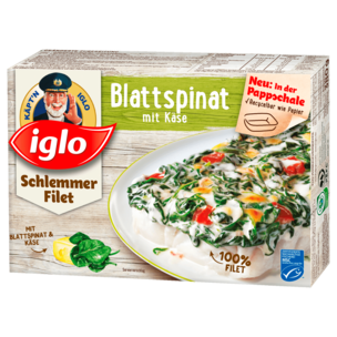 Iglo Schlemmerfilet Blattspinat Käse 380g